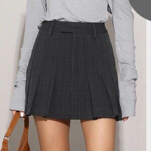 Gray Academia Skirt - NWT
